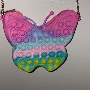Colorful Butterfly Pop It Crossbody Bag